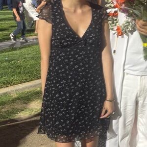 Aeropostale Floral Black Dress